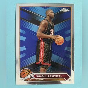 Shaq 2025 Topps Chrome Miami Heat , Shaquille O’Neal card #148